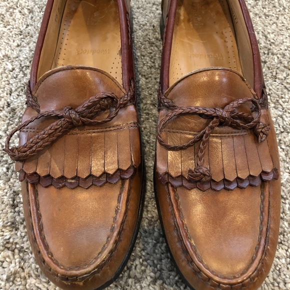 Allen Edmonds Woodstock Men Brown Leather Loafers - Picture 5 of 14